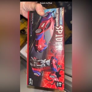 Spider Supercar Transforming Toy - Red and Blue
